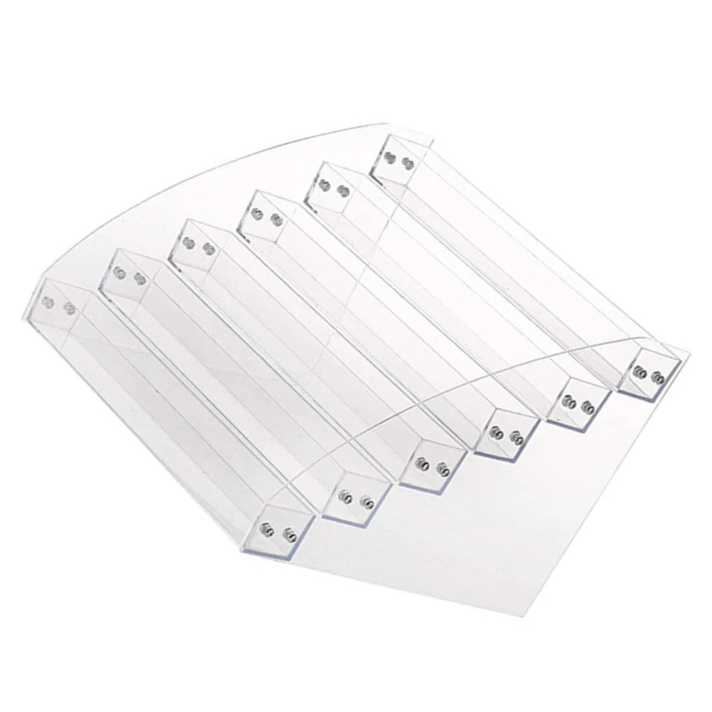 

Lipstick Storage Rack Nail Polish Organizer Acrylic Plastic Multi-layer Design Stable Base Cosmetics Brush Holder