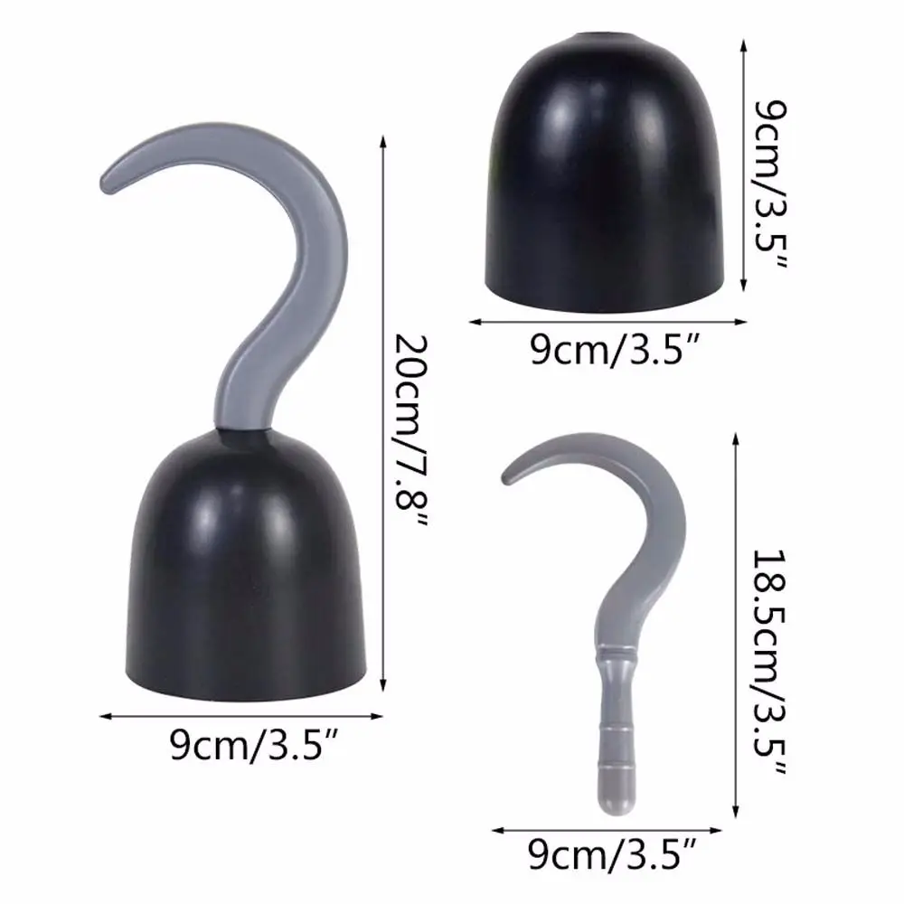 Accessori per feste in maschera Forniture per feste Oggetti di scena per feste in maschera Vestito da capitano Cosplay Gancio da pirata Decorazioni a mano Costume di Halloween