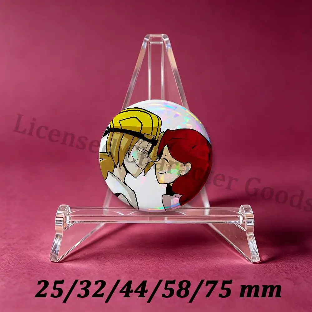 Badges Round Itabag Decoration IP Peripheral Products 58mm 44mm 32mm 75mm 25mm Mini Karl x Rachel