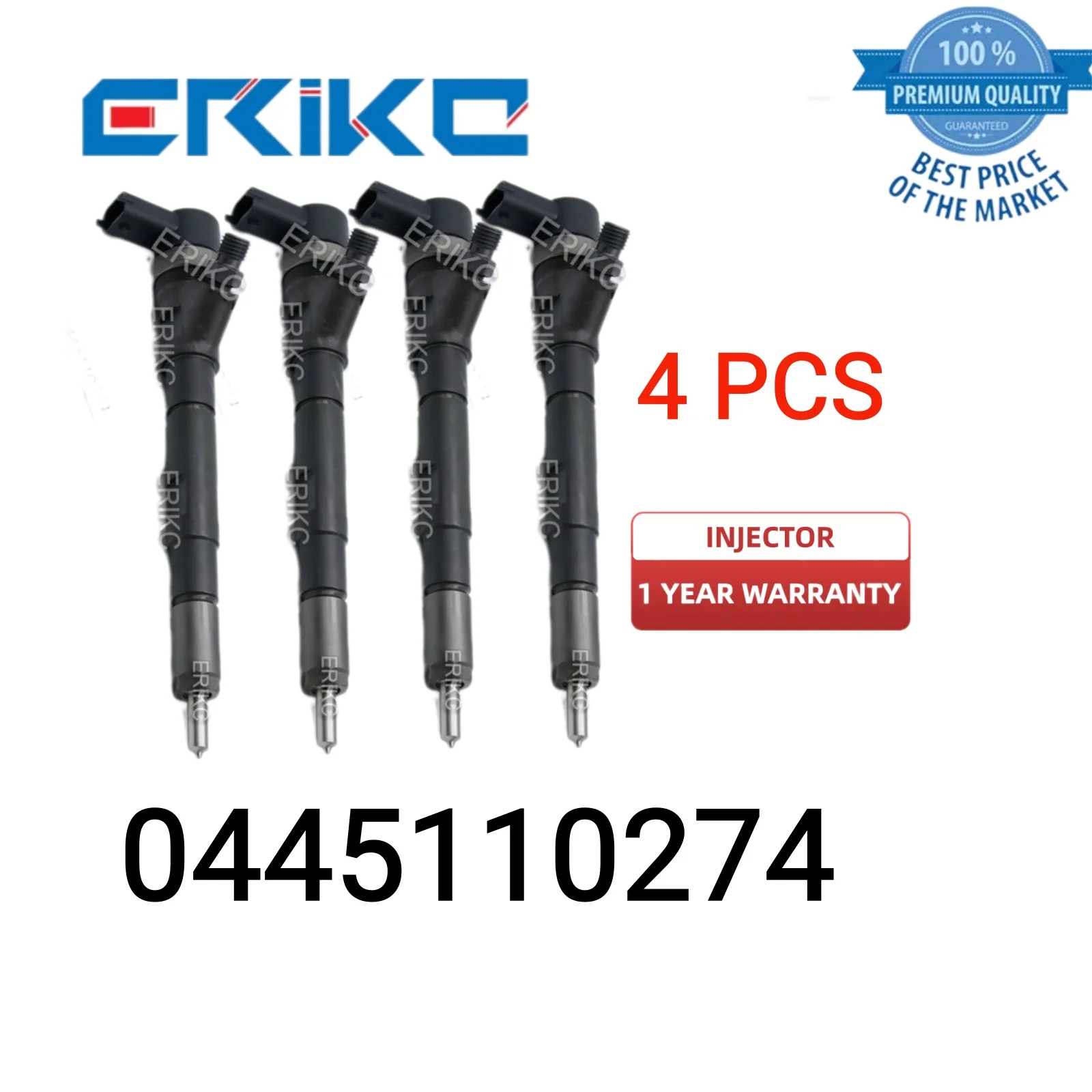 4 PCS 0445110274 Fuel Injectors 0 445 110 274 Auto Spare Part Injector 0445 110 274 Fuel Injection 0986435180 for HYUNDAI&KIA