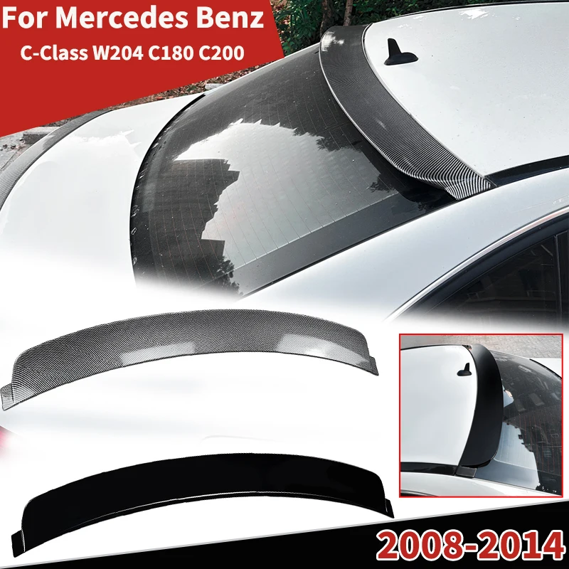 

For Mercedes Benz C-Class W204 C180 C200 2008-2014 Rear Roof Lip Spoiler Wing Tail External Decoration Bodykit Tuning Auto Parts