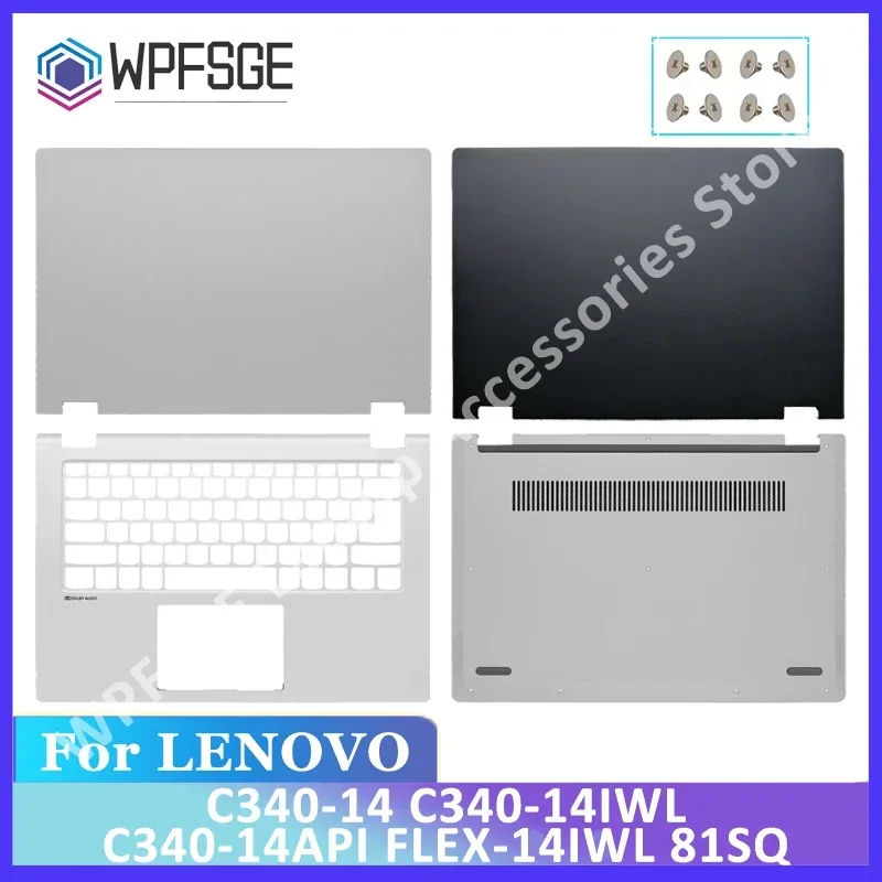 Laptop For Lenovo C340-14 C340-14IWL C340-14API FLEX-14IWL 81SQ LCD Back Cover Top Case/Front Bezel/Palmrest/Bottom Base