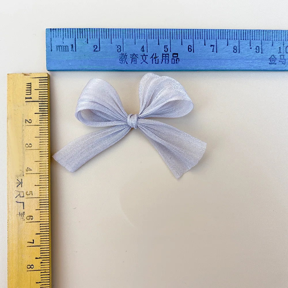 Bright Cloth Bow Aesthetic Style DIY Clothing Accessories Headwear Corsage Shoes Hat Wedding Decoration Supplies Sewing Applique