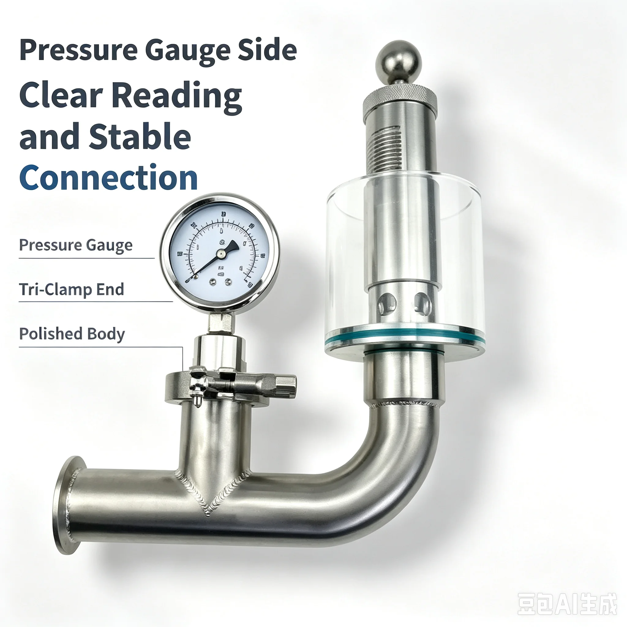 Sanitary Beer Pressure Relief Valve 1.5