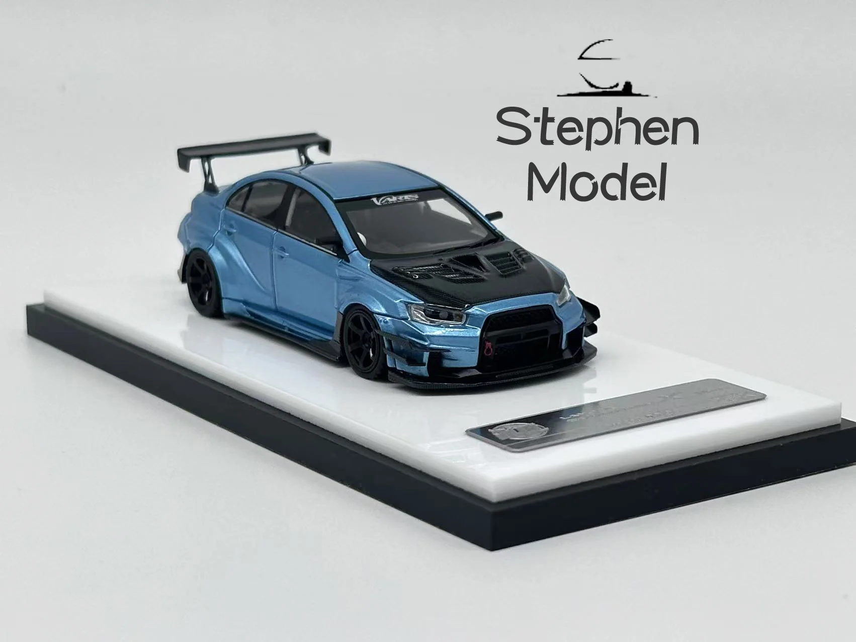 خطأ 404 1:64 Evolution X Varis Voltex Ice Blue Ltd 199 قطعة نموذج سيارة من الراتنج #5