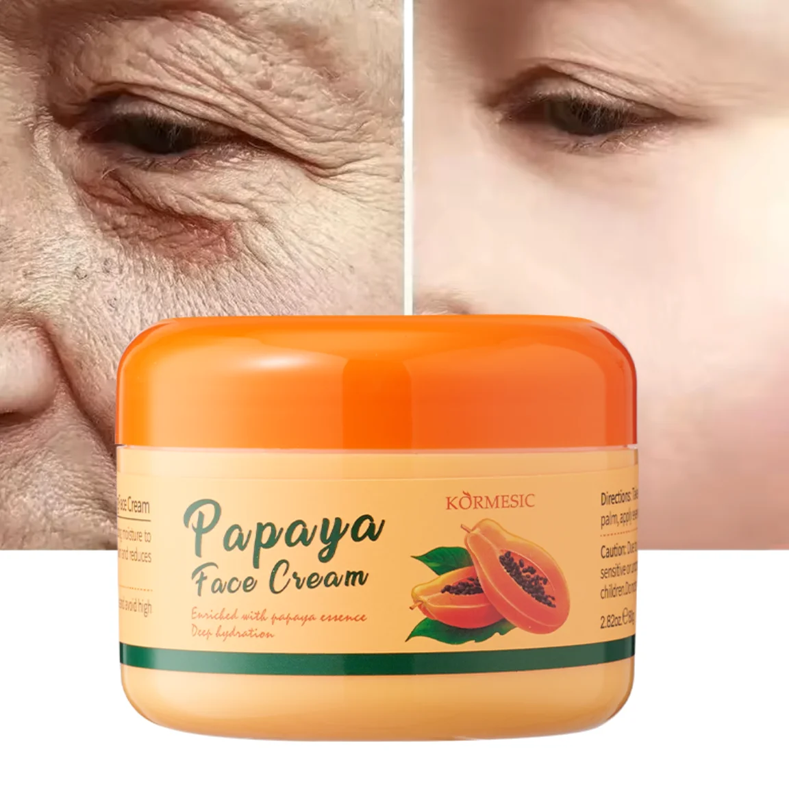 

80g Papaya Face Cream Lifting Firming Cream Fade Freckle Moisturize Nourishe Reduces Wrinkles & Fine Line Brighten Skin Products