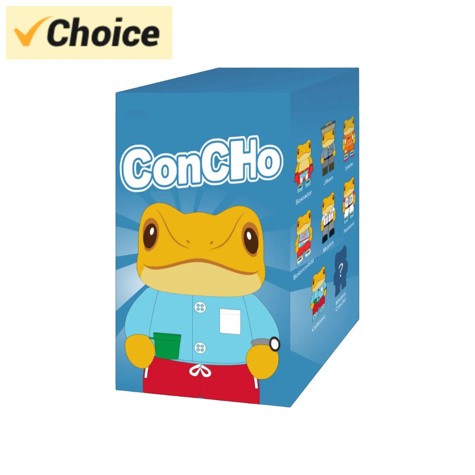 صندوق El Sapo Concho العمياء، لعبة قطيفة غامضة من ضفدع بورتوريكو، مراوح حيوانات محشوة قابلة للجمع، هدية عيد الميلاد