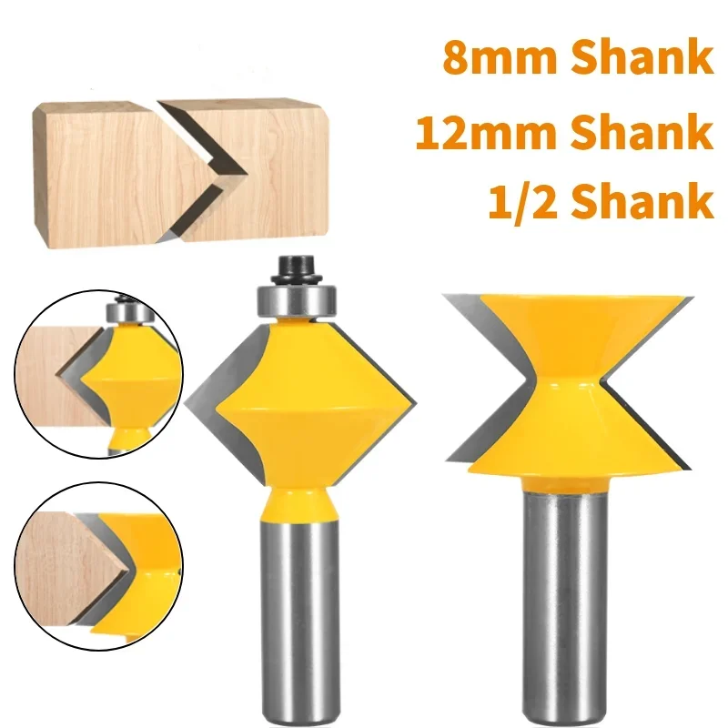

2 шт., 90 градусов, кромкооблицовочная фреза в сборе, деревообрабатывающая фреза, твердосплавная фреза для обрезки древесины и долбежный инструмент