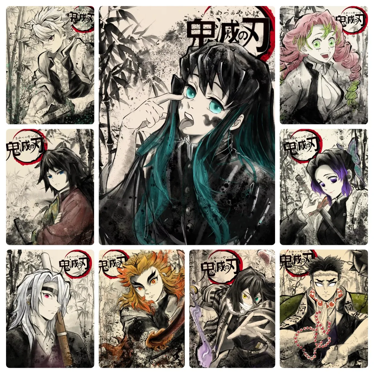 Diamantmalerei Demon Slayer Mitsuri Kochou Shinobu Diamantmosaik Handgemachte Kunst Exquisites Kreatives Geschenk Heimdekoration