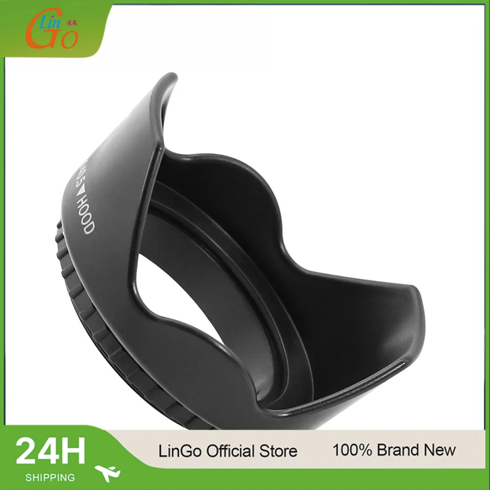 

LinGo Professional Camera Lens Hood 40.5mm Lens Hood Screw Mount Flower Shape Hood Lens Camera For Nikon Cannon Sony Camera