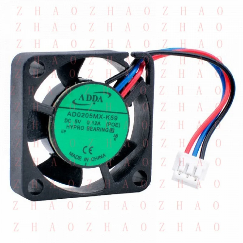 L+ FOR ADDA AD0205MX-K59 25x25x6mm DC5V 0.12A 3pin micro cooling fan 2.5cm 3 Lines