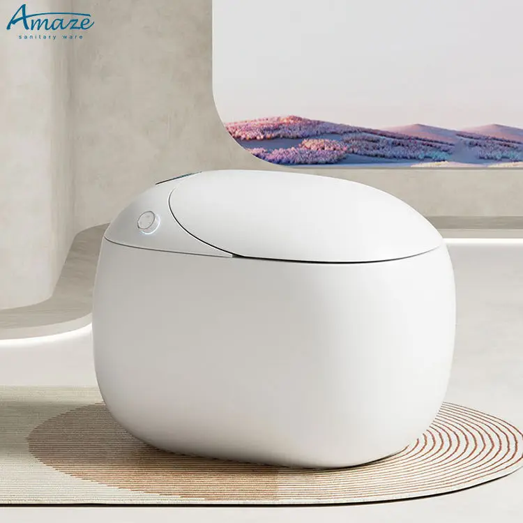 

intelligent sanitary ware ceram automatic smart toilet USA hot selling new design modern bathroom egg shape