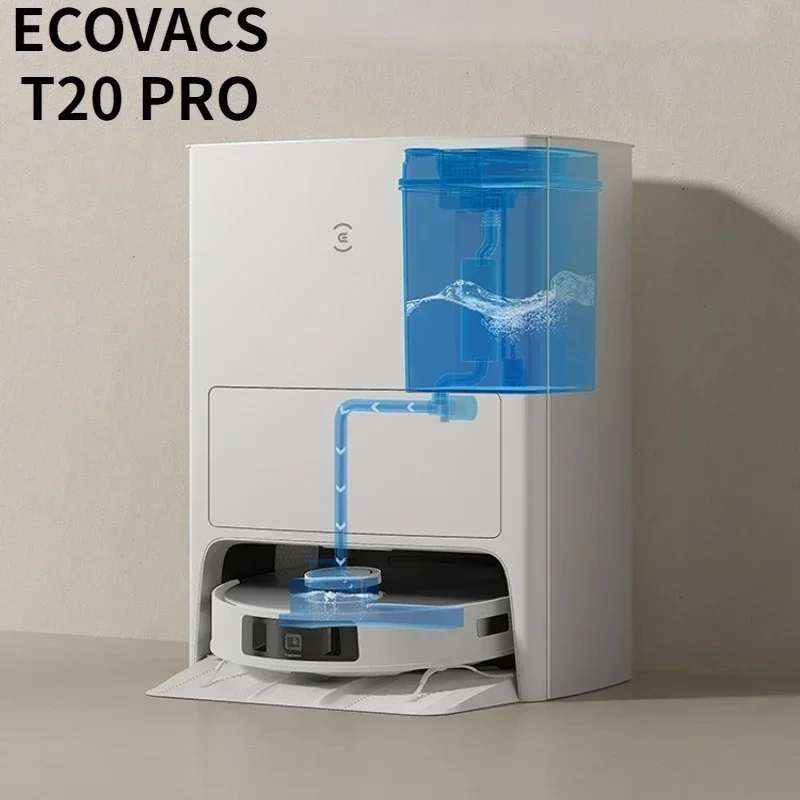 

ECOVACS T20 PRO Vacuum Cleaner Robot Sweeping Mopping Dust Collection Hot Water Cleaning DLX53 Automatic Water Refilling Origina