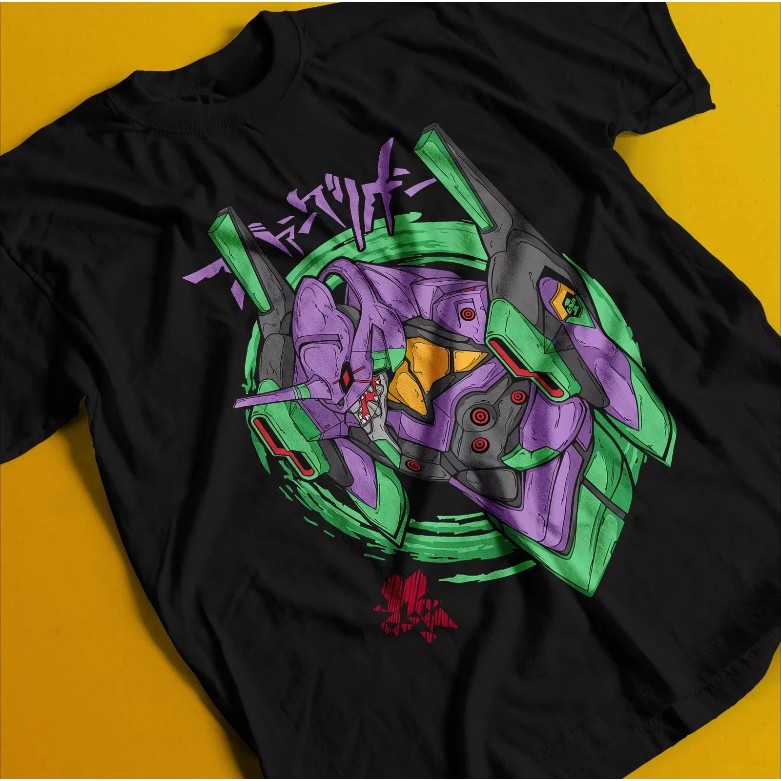 Neon Genesis Evangelion Anime Printed T-shirt Men's and Women's T-shirt Men's Top Sports T-shirt Men's T-shirt Summer Tee 2026