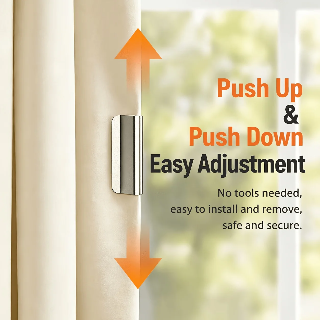 Strong Magnetic Curtain Clips Nail Free Blackout Closure Clips Keep Curtain Closed Prevent Light Leaking For Bedroom Office