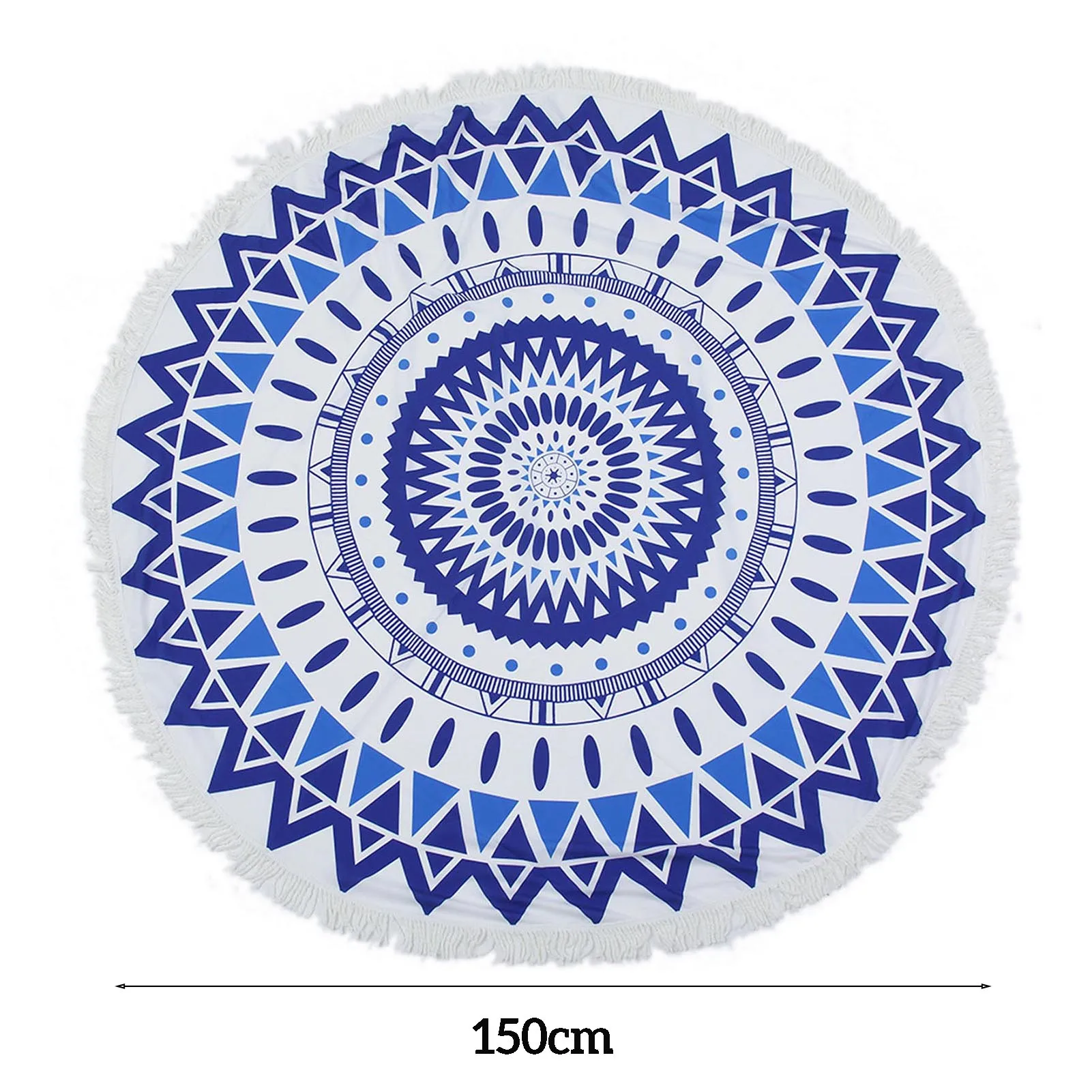 Super Absorbent Round Beach Towel European and American Style  Beach Cape for Spa Beach Pool Gym