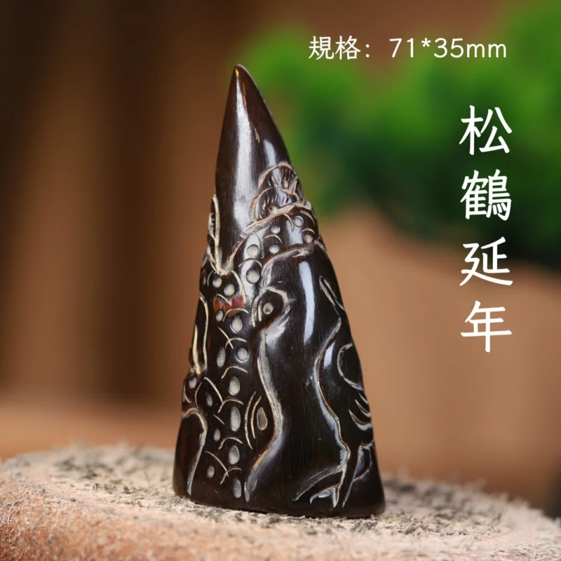 Natural Yak Horn Carving 