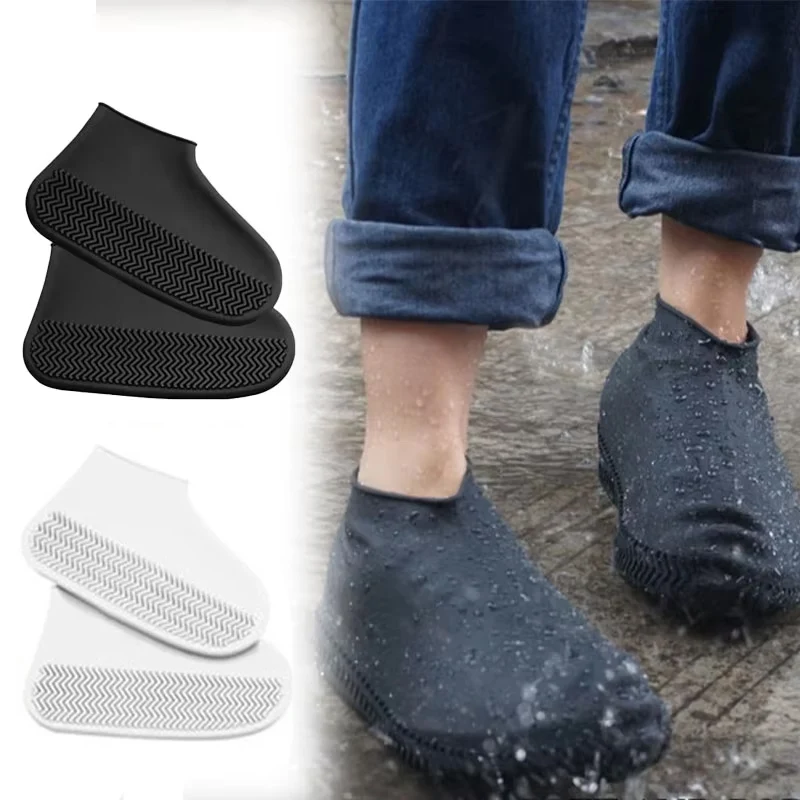 Reusable Waterproof Rain Shoe Covers Non-Slip Overshoes for Men & Women Outdoor Fishing Commute & Household Use Home Garden