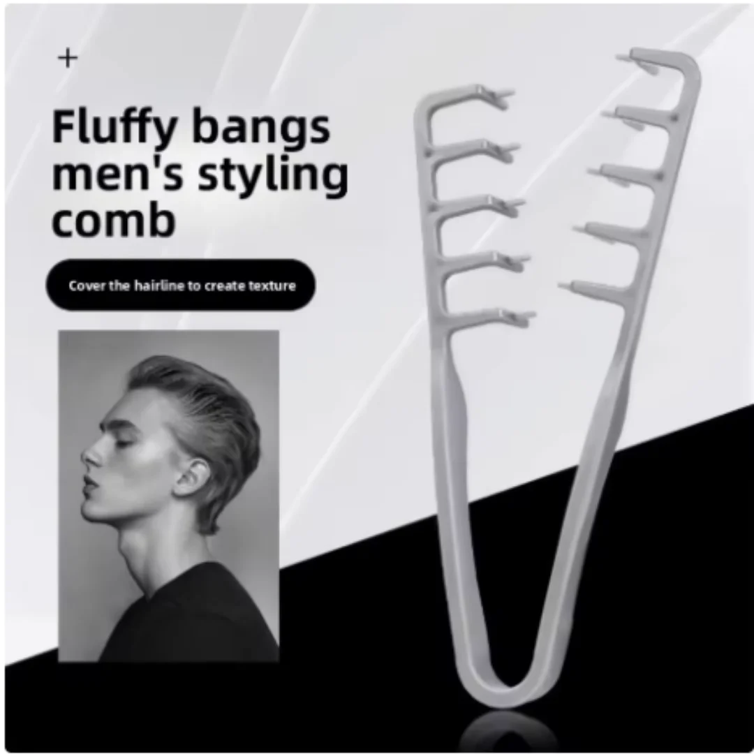 Men's Hair Styling Comb Set Plastic Material Portable For Travel Office Dorm Household Salon Hair Supply