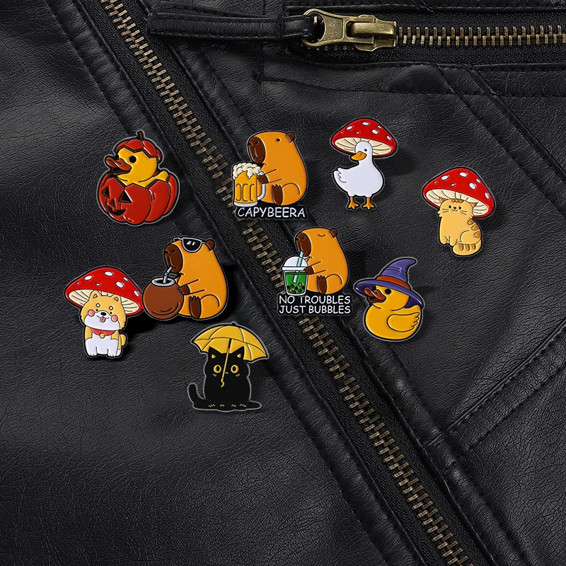 

Аптечная школа Survivor, эмалированные булавки на заказ, брошь в виде таблеток с изображением кота, значки на лацканах, забавные ювелирные изделия с героями мультфильмов, подарок для детей, друзей