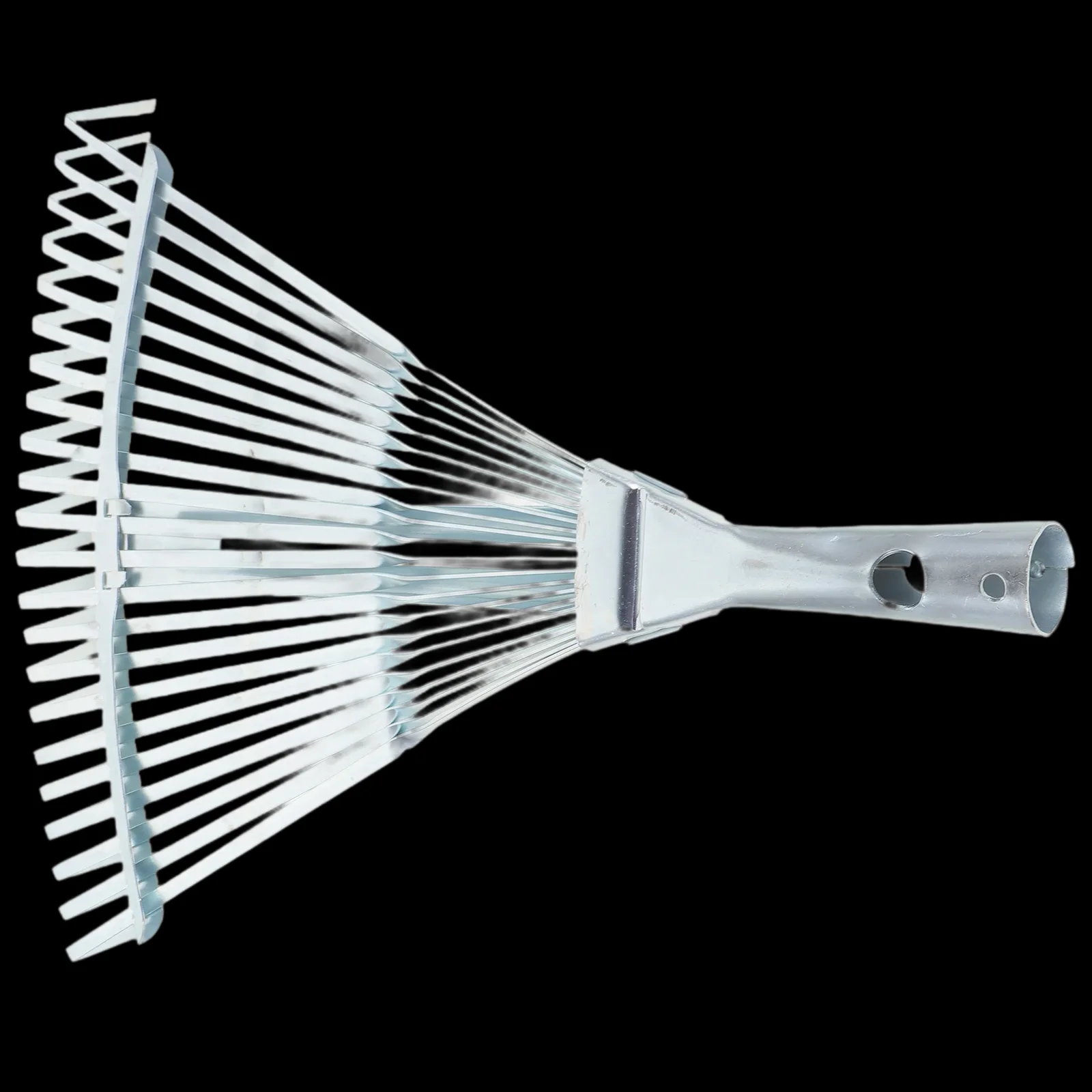 Portable Garden Leaf Rake for Lawn Wide Adjustable Shrub Rake High Carbon Steel for Outdoor Cleanup