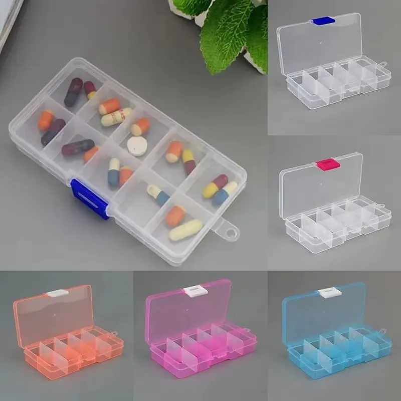 1/2/3pcs Nails Art Organizer Box Storage Tool Choose Adjustable Manicure Jewelry Decorate Nail Art Tips Storage Container