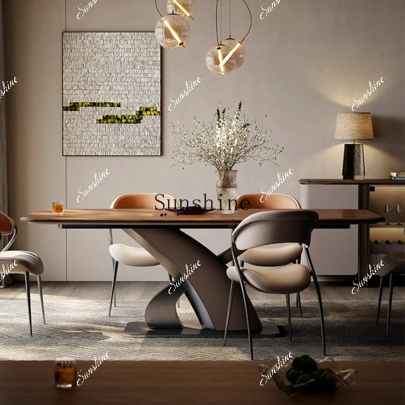 Solid wood design restaurant series light luxury tables and chairs are simple and modern fashionableYY