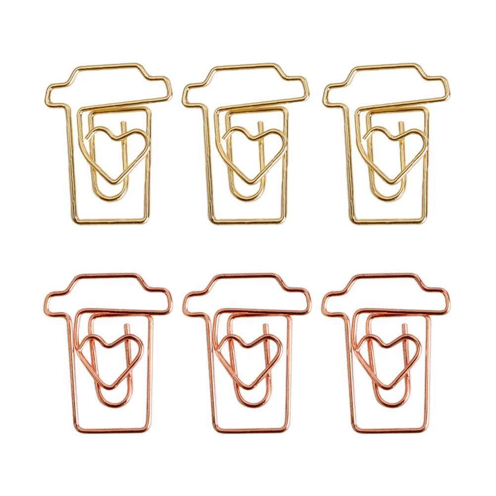 24Pcs Creative Envelop Shape Paper Clips Metal Document Clips for Notes Photos Bookmarks Office School Organization