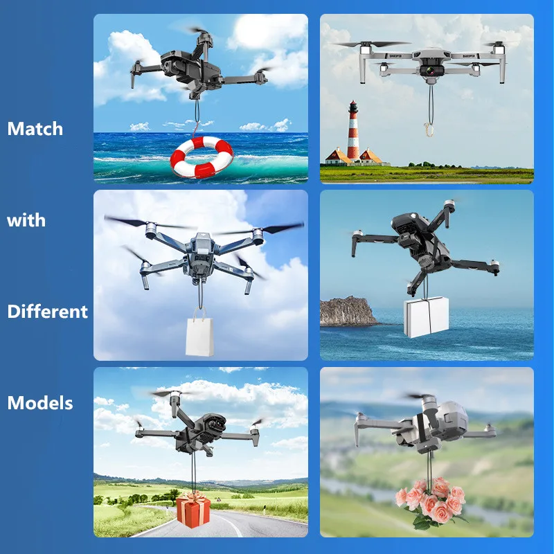 Drohne fallen System Nutzlast Lieferung Werfer Luft Tropfer Gerät für Dji Mini 3 4 Pro Mavic Air 2/2s Fimi x8 Drohne Zubehör