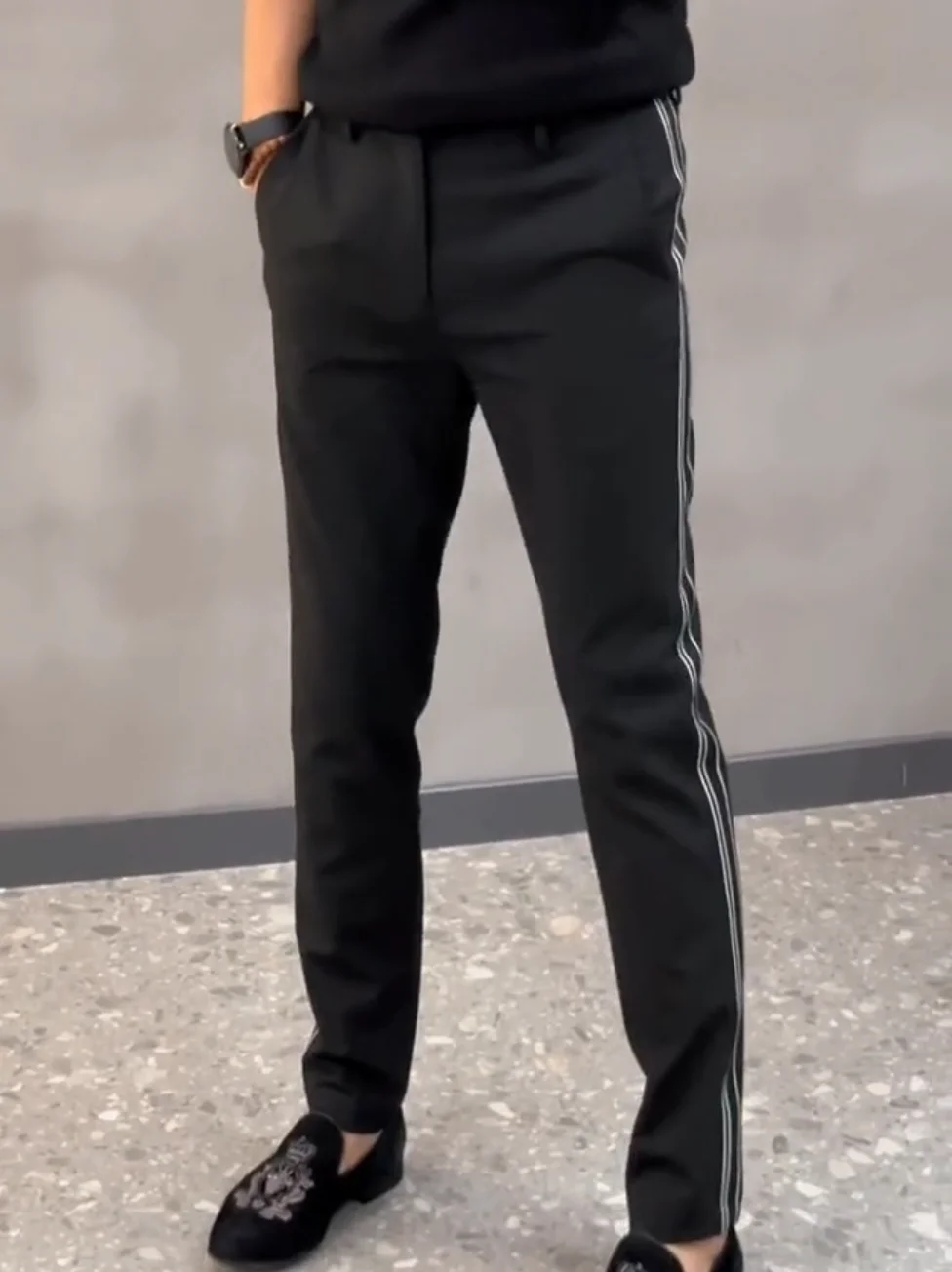 

Faionable Comfortable Men's Casual Pants Spring Autumn New Arrival Ele Lightweight Trendy Straight Leg mid Waist Youthful