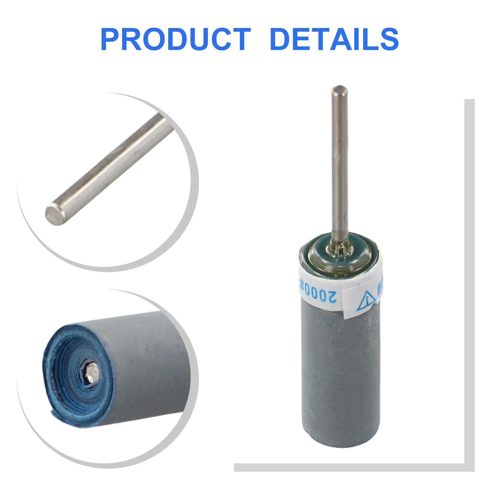 2.35mm Fasce abrasive Tamburo abrasivo Utensili rotanti Mole Testa Bar Rettifica Lucidatura Fasce Ruota Trapano elettrico