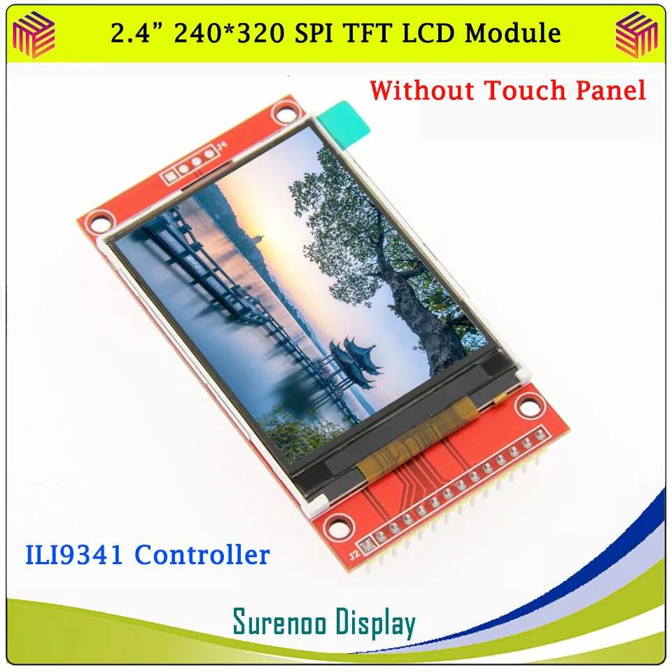 2.4 inch 320*240 SPI Serial TFT LCD Module Display Screen with Touch Panel Driver IC ILI9341 for MCU