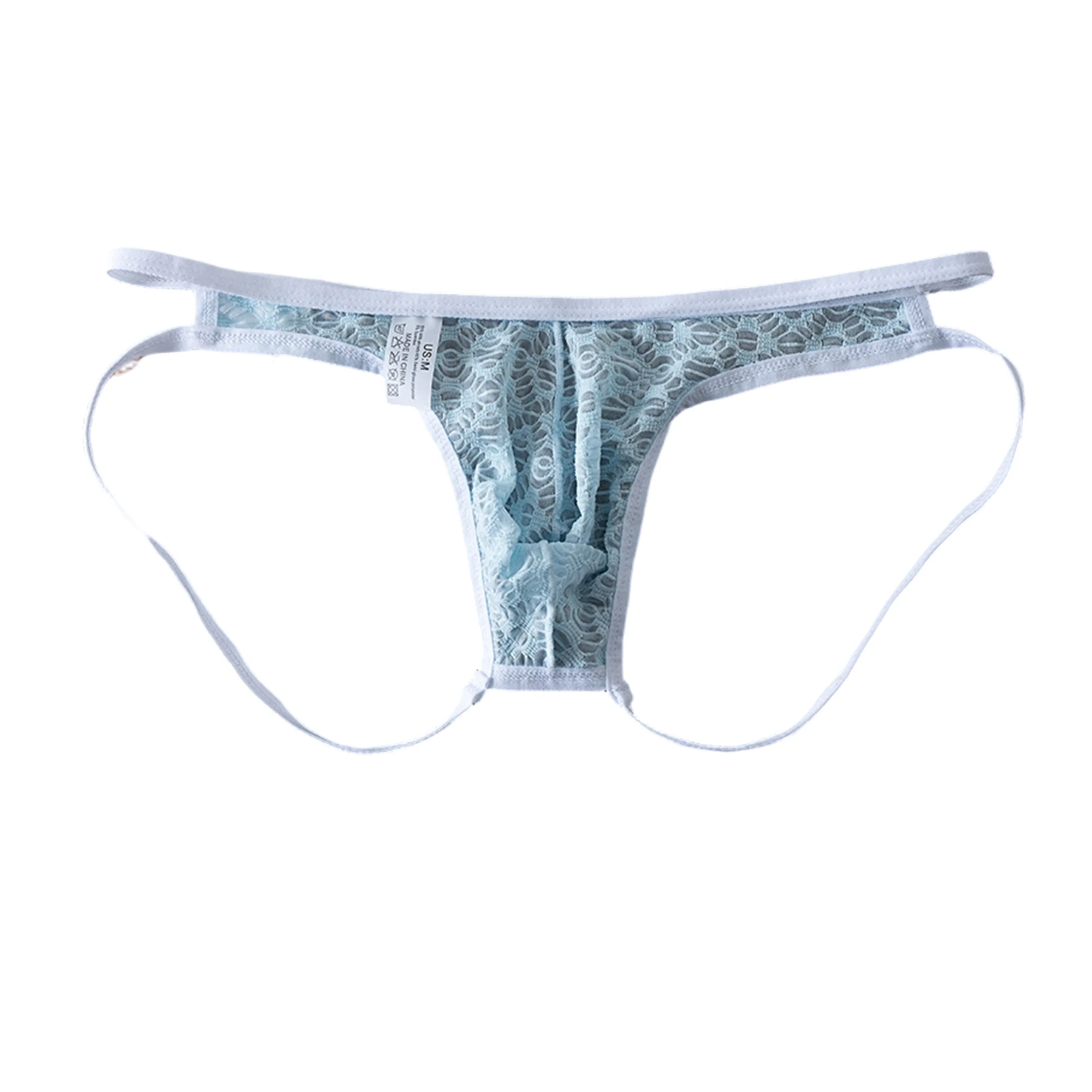 5PCS/Lots Men's Mesh Perspective Underpants Thongs Breathable Boxer Shorts Briefs Bulge Pouch G-Strings Trunks Sexy Male Panties