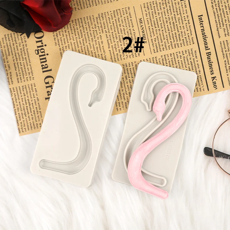 

Силиконовая форма «Лебединая шея» для украшения тортов и кондитерских изделий (сахар, шоколад, крылья лебедя)