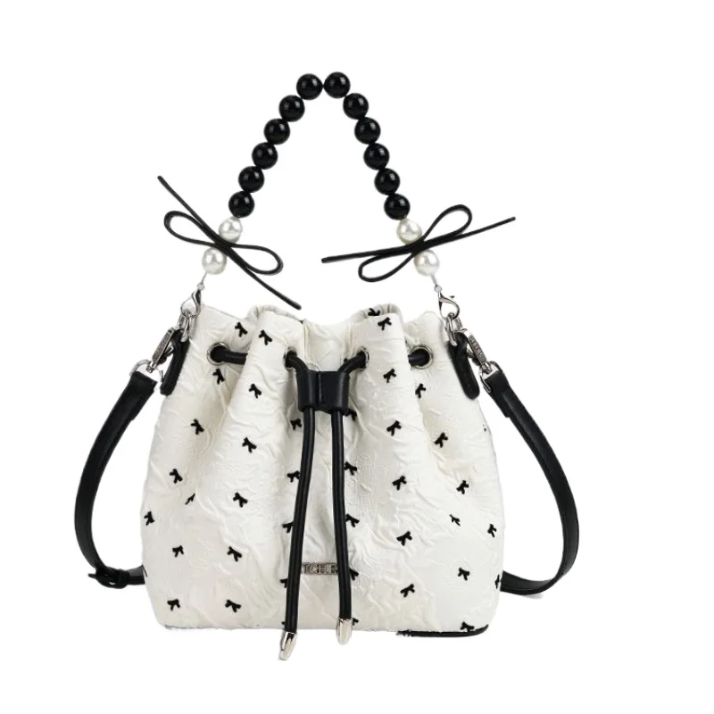 New 2026 Casual Bucket Daily Sweet Fashion Printing Foreign Temperament Commuting Versatile Messenger Bag High Appearance Level