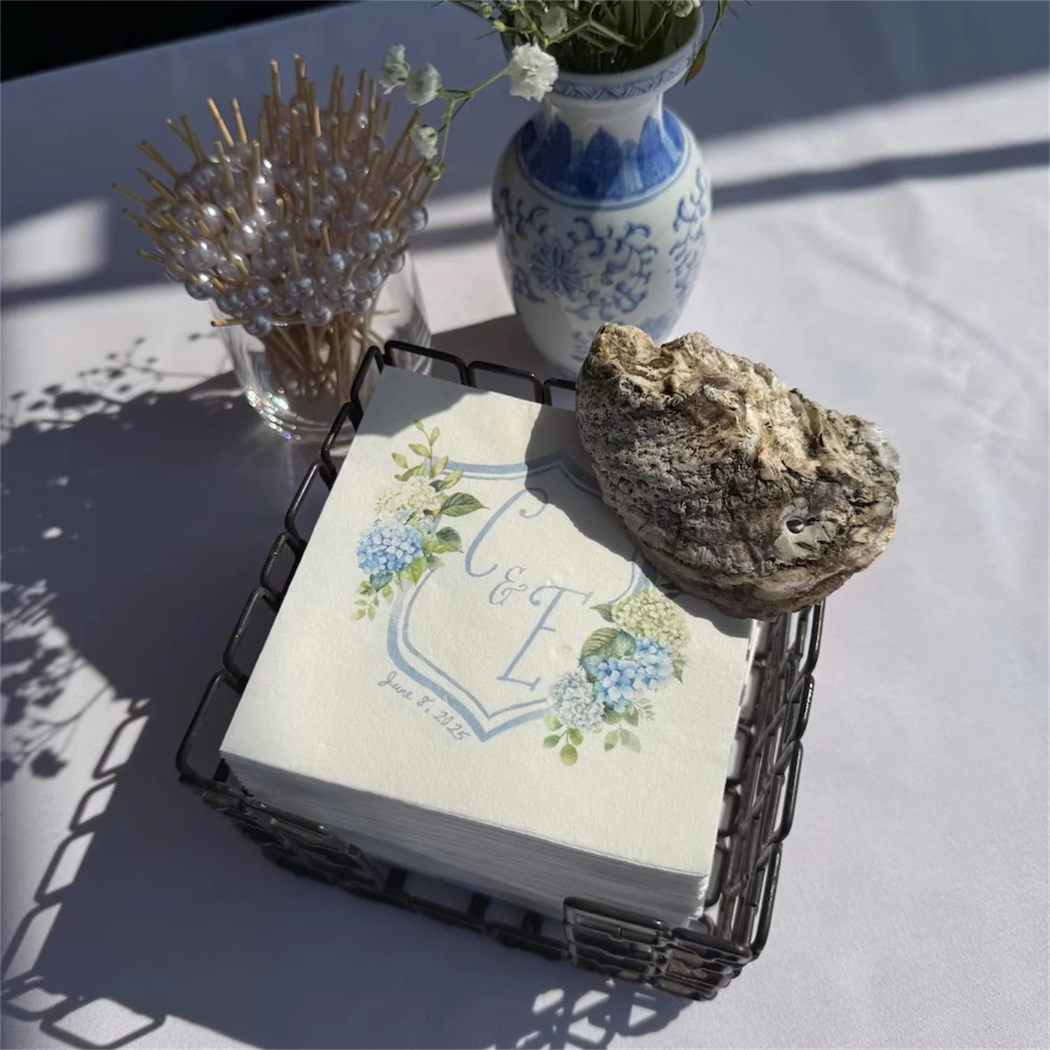 

Свадебные коктейльные салфетки шалфейного зеленого цвета, свадебная салфетка в ботаническом саду, салфетка в зеленую клетку, элегантное свадебное душ с цветочным принтом