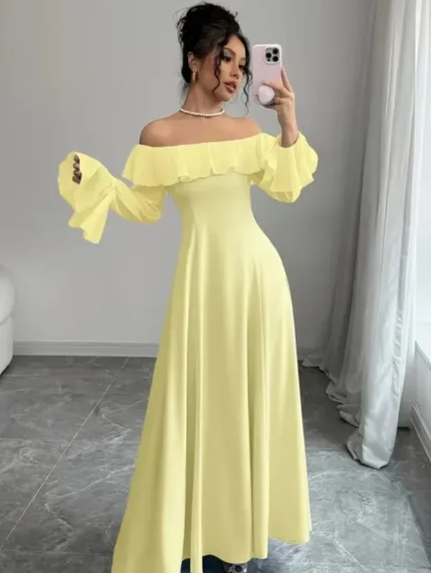 Hochwertige, maßgeschneiderte, trägerlose, knöchellange, rückenfreie Drei-Viertel-Kleider für Damen, Invitada فساتavera Mustaة Vestido