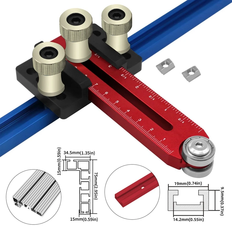 Extended Rip Jig Table Saw Jig Stock Guide Precision Fence Guide For Making Repetitive Narrow Strip Cuts On Table Saws Durable