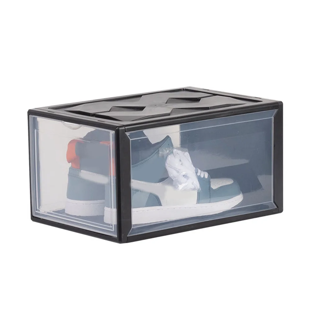

Plastic Shoe Storage Boxes Dustproof Containers for Sneakers Organizers Transparent Design Safe Plastic Material Shoes