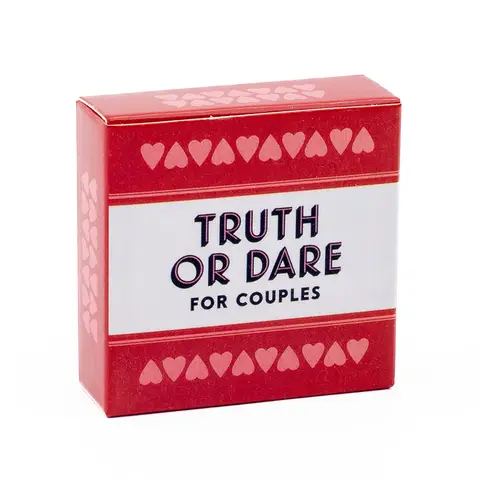 Bilashmart Truth or Dare for Couples Naughty Adult Party Board Game Set 51 Questions Sexy Date Night Drunk Couples Drinking Card Game 5x5cm
