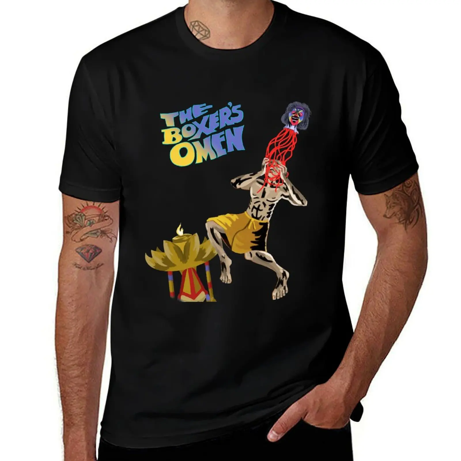 

Boxer's omen T-Shirt custom shirt blanks clothing for men