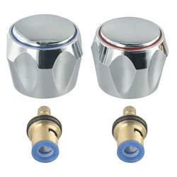 Kitchen/bathroom Faucet Handle Handwheel Tap Reviver Conversion Kit 1/2Inch Replacement Heads Thread Basin Sink Faucet Handwheel