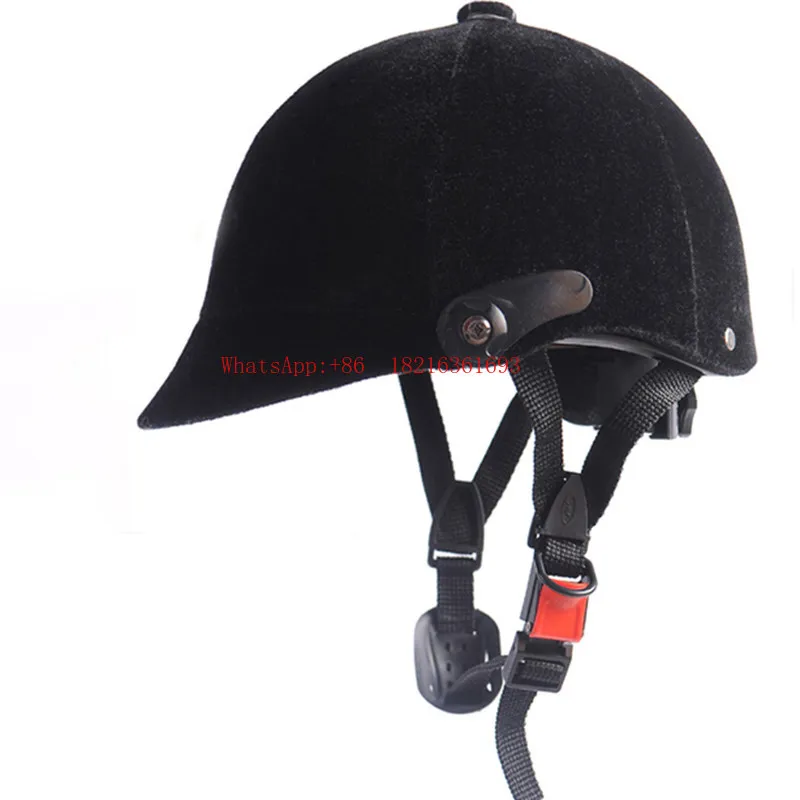Riding Helmet Equestrian Riding Cap Adjustable Safety Polo Cap Equestrian Equipment