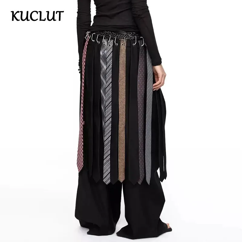 

KUCLUT Fashion Heavy Industry Tie Personalized Design Belt For Women Niche Design Weaving Versatile Belts Female Trendy 1A252