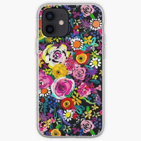 Les Fleurs Vibrant Floral Painting Print  Phone Case Customizable for iPhone X XS XR Max 11 12 13 14 Pro Max Mini 6 6S 7 8 Plus