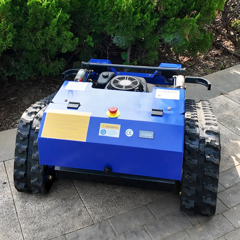맞춤형 CE 인증 신형 자주식 크롤러 원격 제어 잔디깎이 550mm 절단 폭