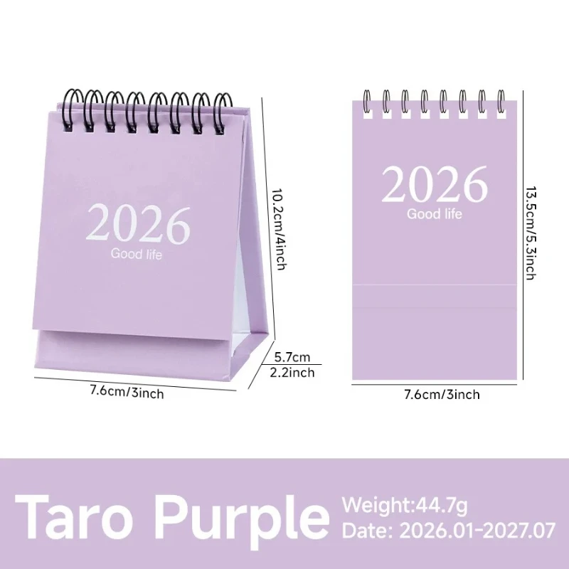 

2026 New Year Mini Desk Calendar English Children's Desktop Planner Office Desk Assessories Pocket Notepad