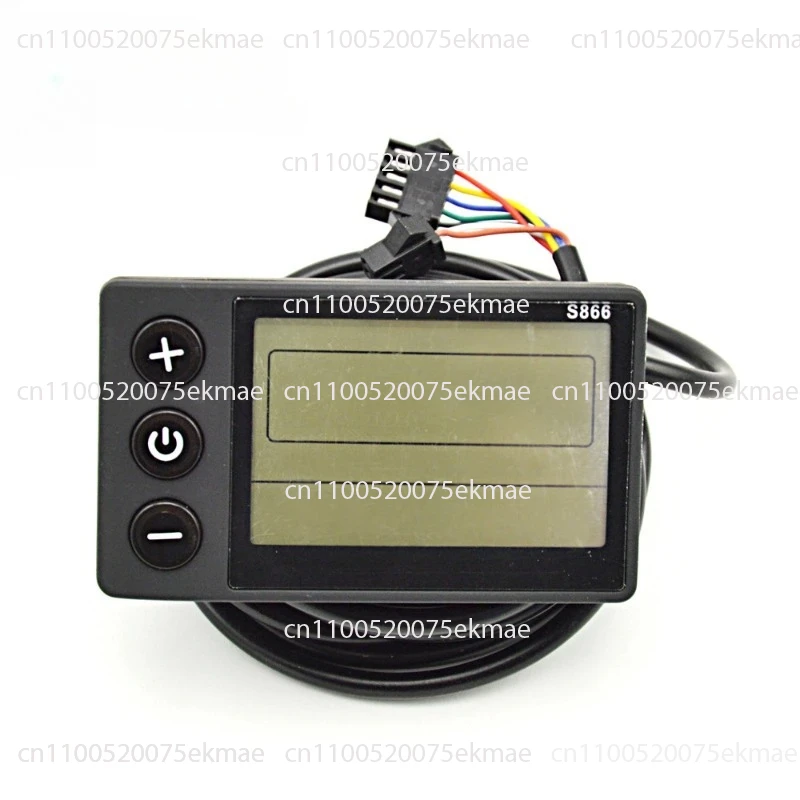24V 36V 48V 60V S866 Controller Panel Dashboard Waterproof 6PIN Electric Bike LCD Display for Electric E-Bike Scooter