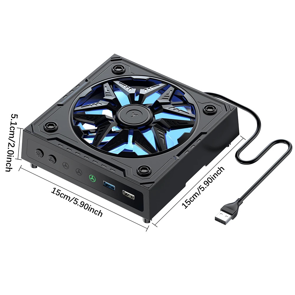 สําหรับคอนโซล Xbox Series X Low Noise Top พัดลม RGB Light พัดลมระบายความร้อนอัตโนมัติ 2 พอร์ต USB ระบบระบายความร้อน 3 ความเร็วสําหรับเกมผู้เล่น