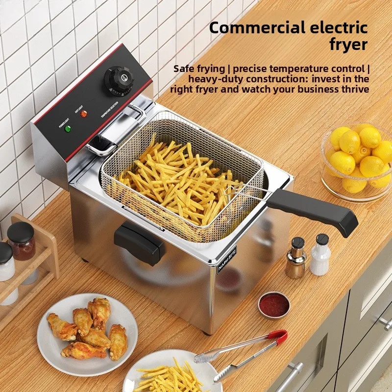 Churros Machine Snack Food Processing Equipment Commercial Desktop Fryer For Fried Chicken French Fries Dough Sticks